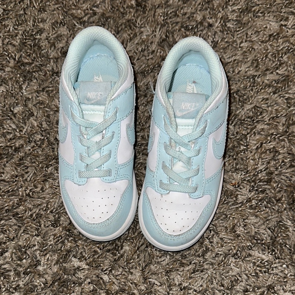 Nike Blue and White Sneakers with Minimalist Design